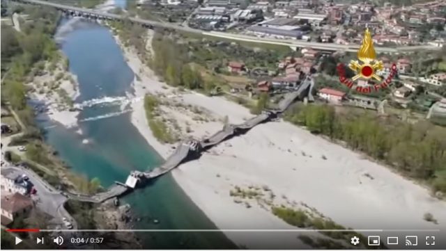 VIDEO. »Il s’est effondré sur lui-même »: les images choc de l’effondrement d’un pont en Italie